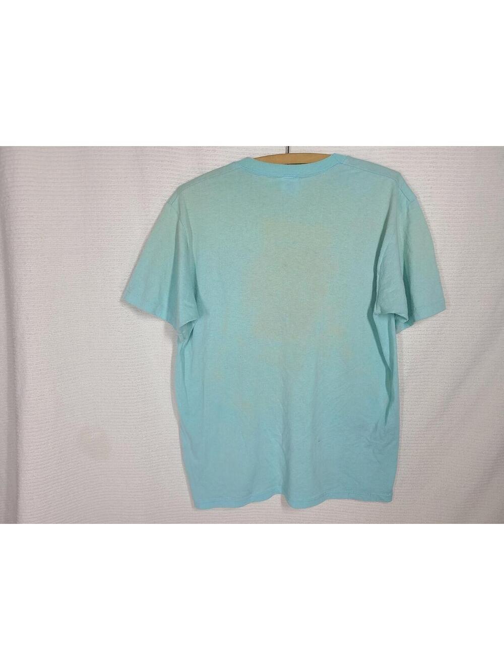 Vtg California Raisins Shirt Worn USA Jerzees 50/50 Tee L 23x28 Blue Retro 80s - Picture 8 of 8